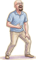 Drawing of Scott laughing
